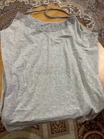 Sleeveless Grey Laced Top