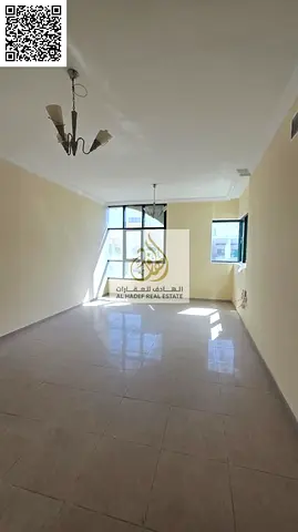 🏡 شقة غرفتين وصالة من أوسع الشقق بعجمان مع حمامين وبلكون مميز للإيجار في الراشدية داخل أبراج الراشدية موقع ممتاز قريب نيستو وجميع الخدمات والمولات وس