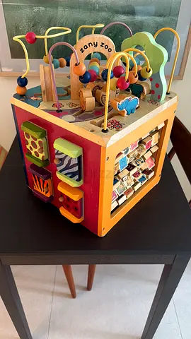 B. Toys Zany Zoo Wooden Activity Cube