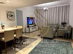 High floor, full and direct view of the Corniche, parking, spacious and suitable for living Or inves