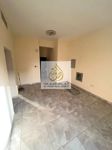 For annual rent in Ajman – One bedroom, living room, bathroom, and balcony in Al Alia area