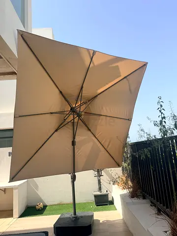 Large Outdoor Patio Cantilever Umbrella with Base
