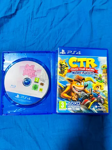 PS4 Games Bundle – CTR Nitro-Fueled + Gang Beasts – 99 AED