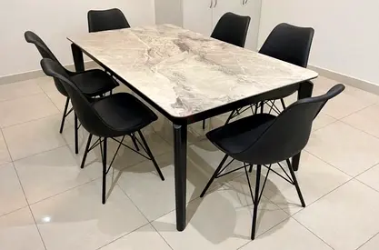 Luxury Marble Dining Table Set with 6 Chairs - Like New | Home Centre