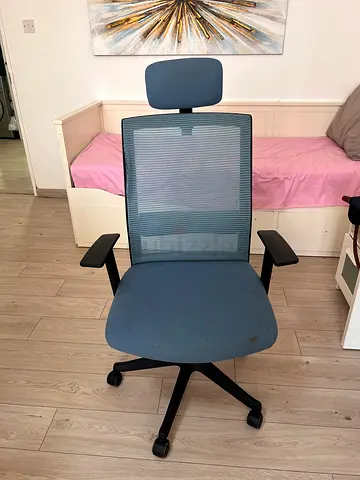 Ergonomic Mesh Office Chair with Headrest — Good Condition