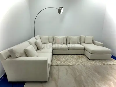 Perfect condition cratebarrel Ushape sofa