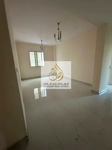 Annual rent in Ajman, Al Rawda 2 area, Sheikh Ammar Street, near Shurooq Mall. New building, first occupancy, for families. One bedroom and living roo