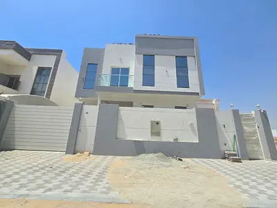 فيلا خمس غرف ماستر  طابقين مساحه واسعه تشطيب سوبر لوكس الياسمين عجمان للايجار السنوي