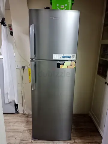 Silver Double Door Refrigerator - Good Condition