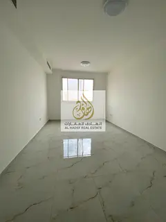 Annual rent in Ajman, Al Jurf 3 area. Family building. One bedroom and living room with balcony, ope