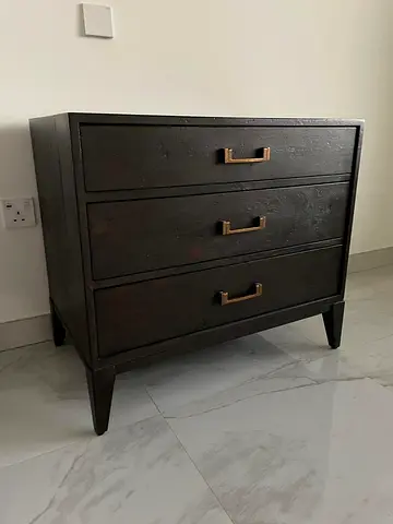 2x Restoration Hardware Brown Oak nightstand
