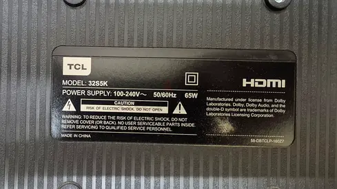 TCL 32-inch LED TV (Model 32S5K) - Good Working Condition