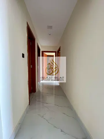 Two bedrooms, a living room, and a majlis (formal sitting room) in Al Jurf 3, near the Chinese market. Two bathrooms and a balcony. Second tenant. Ren