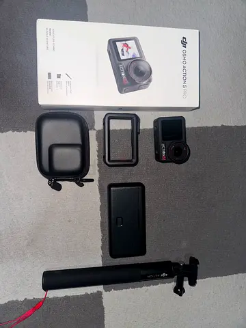DJI Osmo Action 5 Pro action camera with accessories (case, mount, battery) - Perfect condition