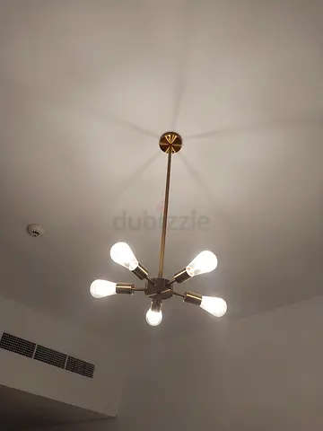 Beautiful golden ceiling lamps