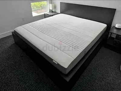 IKEA brimnes bed with mattress King size bed 4 Big storage drawers underneath