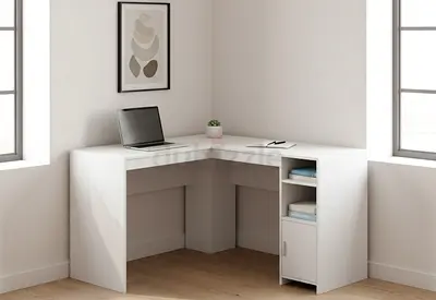 L shape computer table