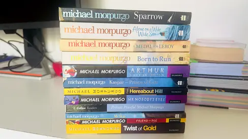 Collection of Michael Morpurgo paperback novels — multiple titles