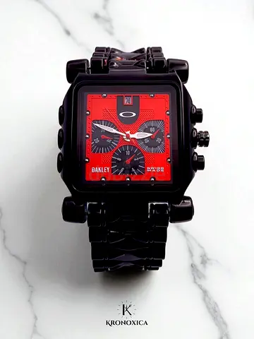 Oakley Minute Machine (Black - Cherry Red Dial)