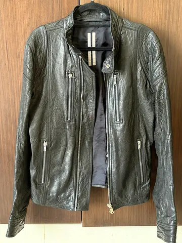 Rick Owens Intarsia Leather Jacket - TECUATL S/S 20 (Size IT46 / US36)
