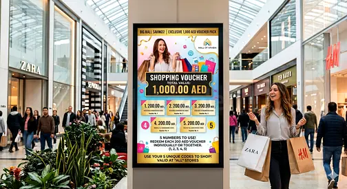 Shopping Voucher – AED 1,000 Total (5x200)