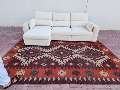 Ikea Eskilstuna L Shape Sofa bed with storage beige