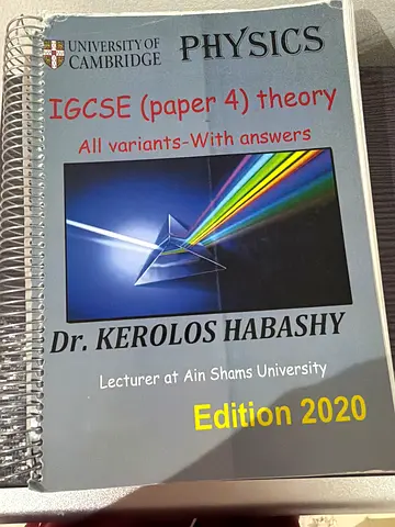 Physics IGCSE paper 4 all variants with answers by Dr kerolos in Ain Shams university