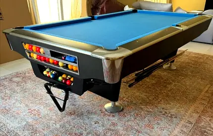 8 feet Marbal slate top,return ball professional pool Billiards table is for sale