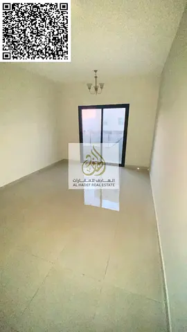 For rent in Ajman, a spacious one-bedroom apartment in Al Jurf 3 with a balcony. Flexible payment options available in 4 or 6 installments. Rent is 30