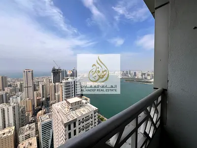 Smart Home 1BR | Full Sea View | Gym & Pool Free | Premium Living in Al Majaz 3