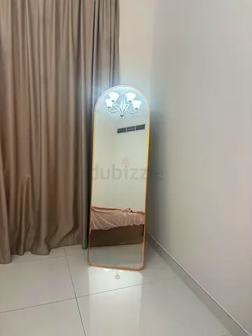 Gold arch standing tall mirror