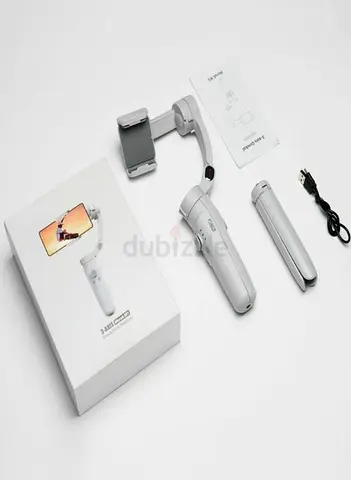 Handheld 3-Axis Smartphone Gimbal Stabilizer with Tripod (White) - Like New