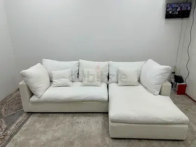 Feather 🪶 filled lshape sofa