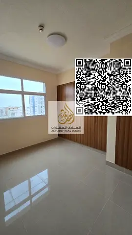 (برج جديد - أول ساكن)  غرفتين وصالة بمساحة واسعة وتوزيع ذكي.  2 حمام + بلكونة + خزائن بالحائط   تاور جديد تماماً (أول ساكن)