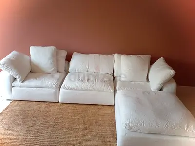 Amazing condition marina home luscious sofa with footstool