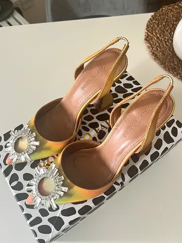 Roberto Fabiani - Metallic Slingback Heels