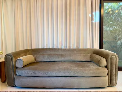 Bespoke Designer Curved Sofa | 220cm | Like New | AED 999