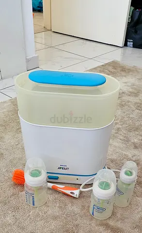Philips Avent Electric Steam Sterilizer with 3 Bottles