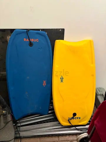 Radbug Bodyboards Pair - Blue and Yellow