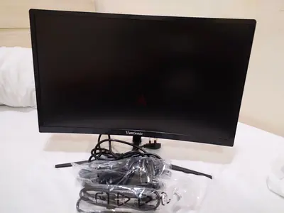 ViewSonic 24-inch Monitor with Stand and Cables - Good Condition