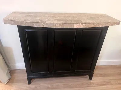 Bar with stone top