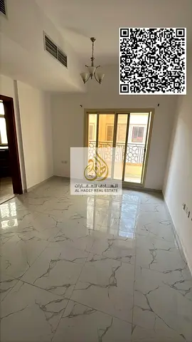 شقة للإيجار السنوي في منطقة العالية على شارع محمد بن زايد،  وسهلة الخروج إلى دبي والشارقة.  غرفة وصالة مع مطبخ وحمام وبلكونة، وتكييف مركزي 28,000