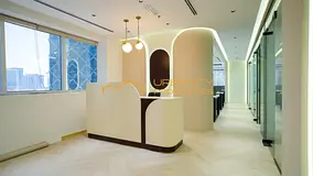 Office for Rent | Fully Furnished &amp; Partitioned | Prime Business Bay Location