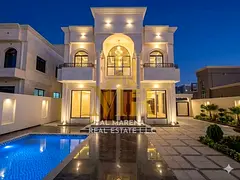Enjoy luxury with a swimming pool | Own a luxurious villa in Al Rawda, Ajman | 5 master bedrooms, t