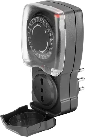 Mechanical Plug-in Timer Switch — Analog 24-hour Socket Timer