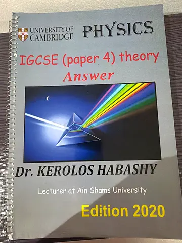 Physics IGCSE O level cambridge extended paper 4 theory mark scheme