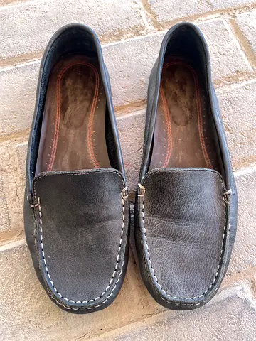 Hush puppies Textured Leather Loafers EU40