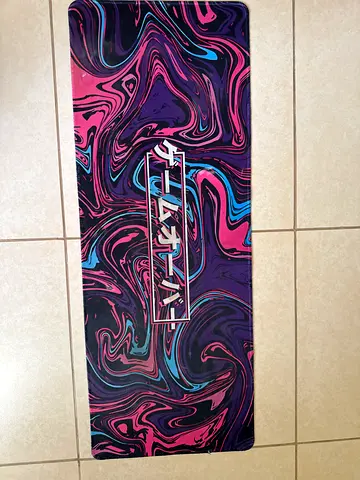 Large Gaming Mouse Pad with Abstract Swirl Design