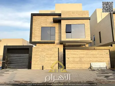 (Modern elevator + private pool) For sale: Luxurious modern villa, two floors and a roof, including air conditioning, registration and ownership fees,