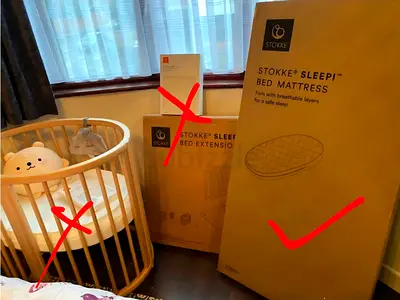Stokke Sleepi V3 Bed Mattress. Large Size. New. Still In Its Original Box. Never Used. AED 600 Only.